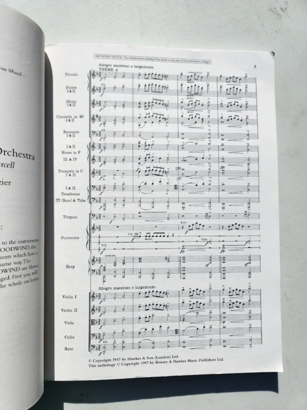 Britten Orchestral Anthology Volume 1 Boosey & Hawkes Masterworks Library Book